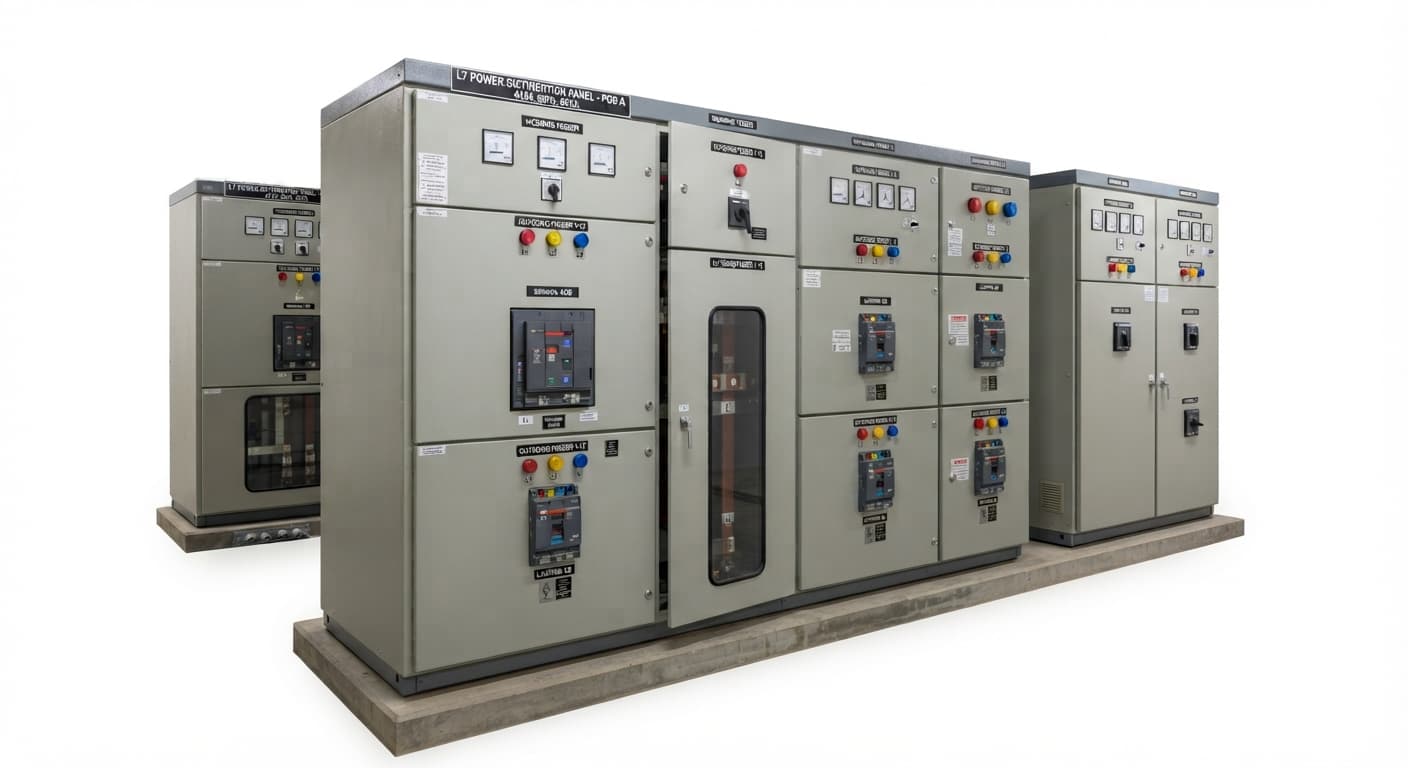Low-voltage power distribution panel